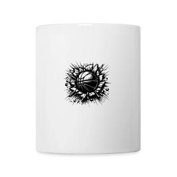 Basketball schlägt in der Wand ein - Tasse - Weiß - Vorne