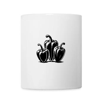 Klassische Paprika Drei Paprikaschoten - Tasse - Weiß - Vorne