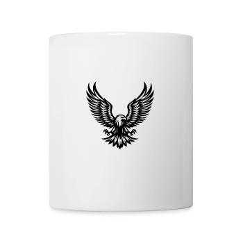 Kraftvoller Adler mit gespreizten Krallen - Tasse - Weiß - Vorne