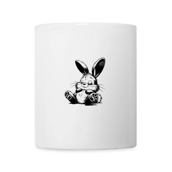 Schlafendes Kinder Häschen mit großen Ohren - Tasse - Weiß - Vorne