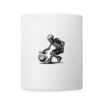 Halloween Skeleton Basketball Player with Ball - Mug - white - Front
