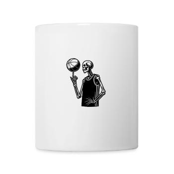 Basketball spielendes Skelett Halloween Style - Tasse - Weiß - Vorne