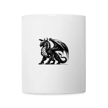 Proud, powerful dragon with big wings - Mug - white - Front