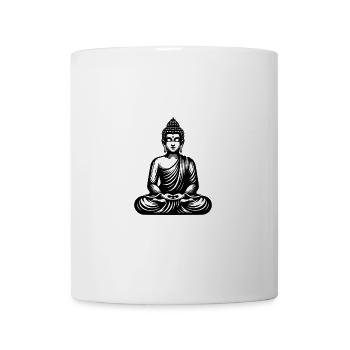 Yoga Buddha Stille und Gelassenheit in Klarheit - Tasse - Weiß - Vorne