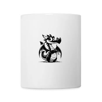 Drôle d’enfants Dragon avec de grandes ailes - Mug blanc - blanc - Devant