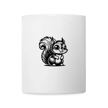 rire bébé écureuil enfants dessin - Mug blanc - blanc - Devant