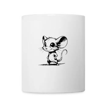 Funny Baby Kids Mouse Cartoon Style - Mug - white - Front