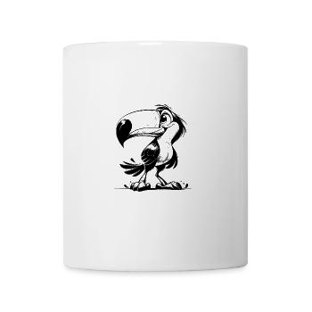 Little Smiling Toucan Pencil Sketch - Mug - white - Front