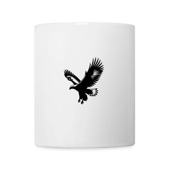 Beau style de tatouage d’aigle volant - Mug blanc - blanc - Devant