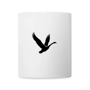 Cygne volant élégant - Mug blanc - blanc - Devant