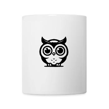 Owls with huge eyes - Mug - white - Front