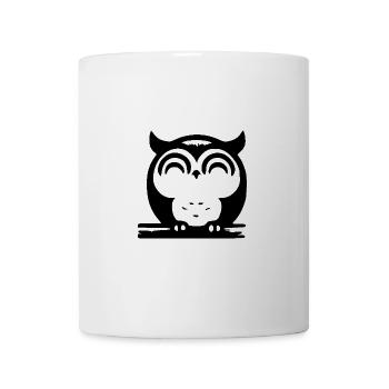 Cute Sleeping Owl - Mug - white - Front