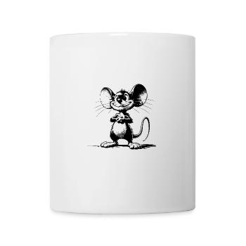 Cute Kids Mouse with Big Eyes and Ears - Mug - white - Front