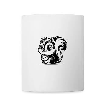 Cute Kids Squirrel Drawing - Mug - white - Front