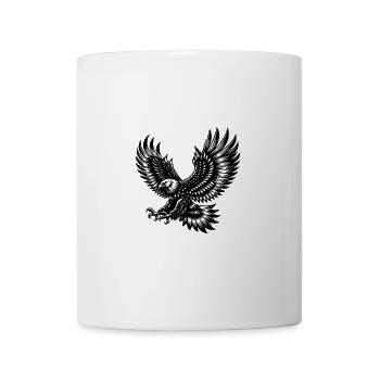 Machtvoller Jagd Adler mit scharfen Krallen - Tasse - Weiß - Vorne