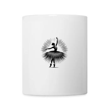 Graziöse Ballerina in perfekter Tanzpose - Tasse - Weiß - Vorne