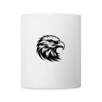 Eleganter Greifvogel als kraftvolle Tiergrafik - Tasse - Weiß - Vorne