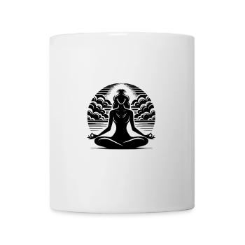 Harmonie und Gelassenheit im meditativen Zustand - Tasse - Weiß - Vorne