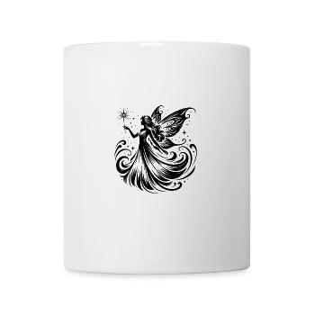 Silhouettes imaginatives Ailes et fée scintillante - Mug blanc - blanc - Devant