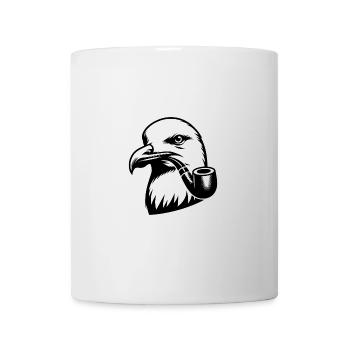 Seagull with Nordic nautical charisma - Mug - white - Front