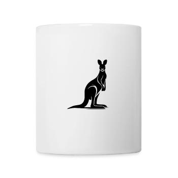 Wild animal silhouette with typical kangaroo pose - Mug - white - Front