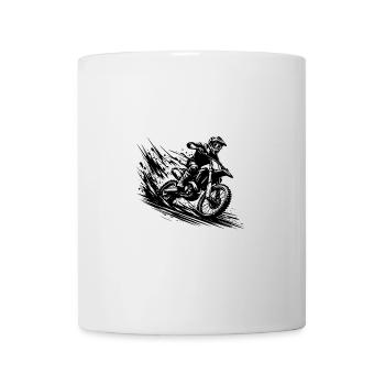 Matsch Offroad Enduro Abenteuer Zeichnung - Tasse - Weiß - Vorne