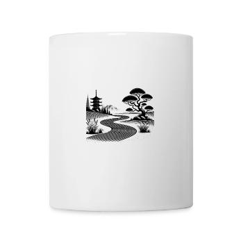 Japanese Temple Path of Meditative Balance - Mug - white - Front