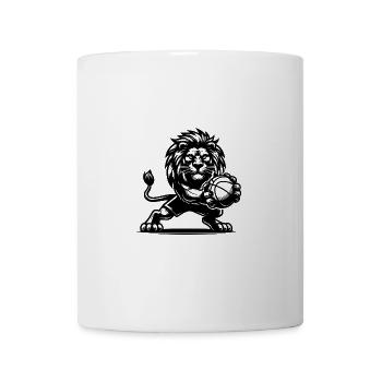 Stormy Basketball Lion with Ball - Mug - white - Front