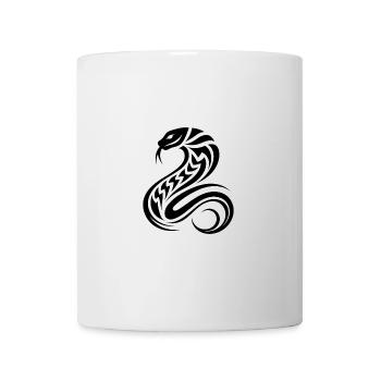 Tribal Tattoo Style gefährliche Schlange - Tasse - Weiß - Vorne