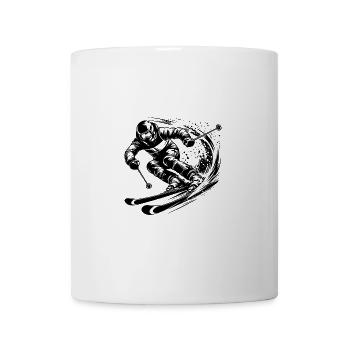 Skiing in extreme sports Style Slopes Downhill - Mug - white - Front