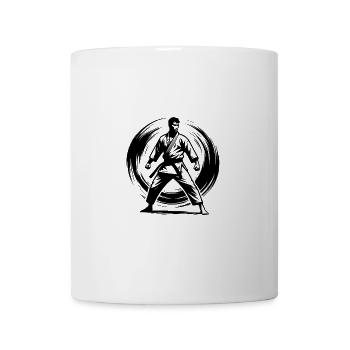 Karateka Tradition mit Disziplin und Kraft - Tasse - Weiß - Vorne