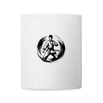 Tattoo Karateka Tradition mit Disziplin und Kraft - Tasse - Weiß - Vorne