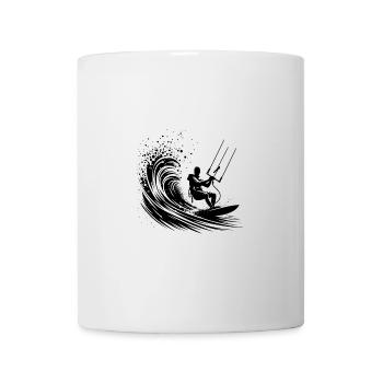 Sturm Wellen Reiter - Kite Surfing Splash Sport - Tasse - Weiß - Vorne