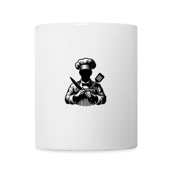 Hobby Chef and Chef Silhouette Portrait - Mug - white - Front