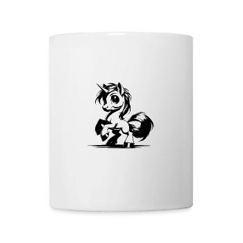 Ey, Einhorn! Deine Frisur sitzt heute perfekt - Tasse - Weiß - Vorne