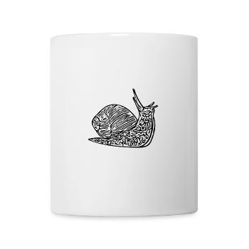 Niedliche Schnecke mit Haus - Tasse - Weiß - Vorne