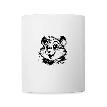 Laughing Hamster Charming Hamster Illustration - Mug - white - Front