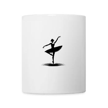 Aesthetic dance design with classical pose - Mug - white - Front