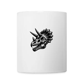 Triceratops - Croquis de tête de dinosaure - Mug blanc - blanc - Devant