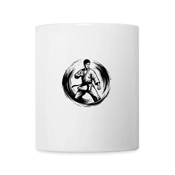 Meisterhafte Karate Kraft und Kontrolle Technik - Tasse - Weiß - Vorne
