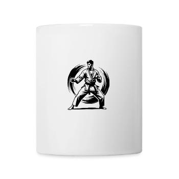 Perfekte Karate Pose meisterhafte Kampfkunst - Tasse - Weiß - Vorne