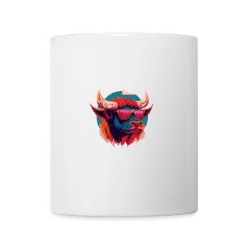Waldbrand-Bison - Tasse - Weiß - Vorne