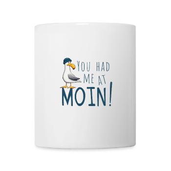 Tu m’as eu à Moin ! Mouette décontractée de la mer du Nord de la mer Baltique - Mug blanc - blanc - Devant