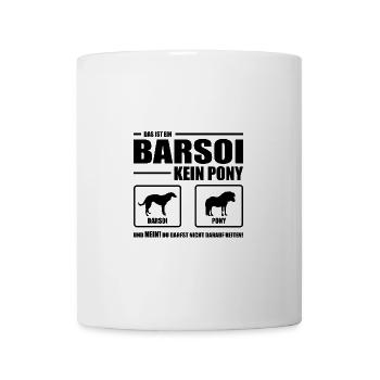 BARSOI pas de poney chien sort de chien Wilsigns - Mug blanc - blanc - Devant
