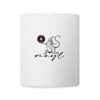 Vinyl Record Disco DJ Clubsound Party - Mug - white - Front