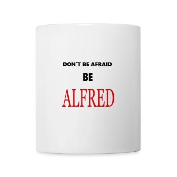 Alfred Red Typography Black - Mug - white - Front