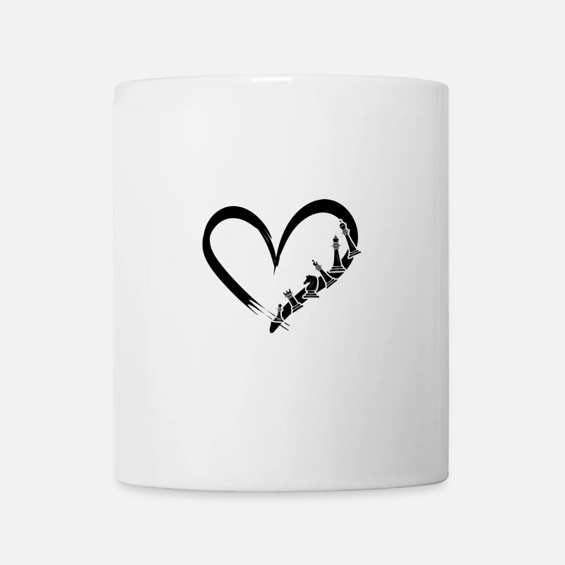 Échecs Joueur d’échecs Échec et mat Amour des échecs - Mug blanc - blanc
