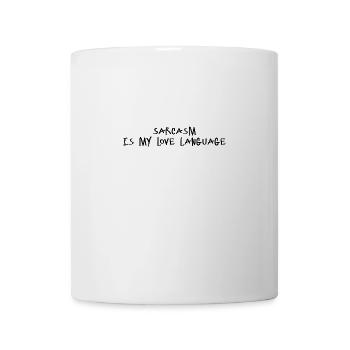 Le sarcasme est mon langage d’amour - Mug blanc - blanc - Devant