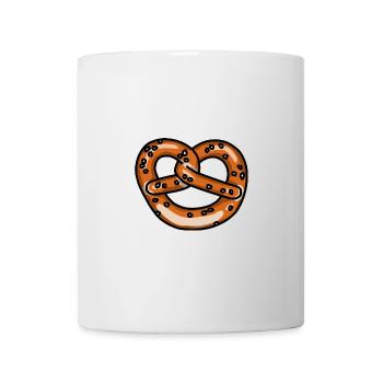 Frisches Brezel Brezen Laugengebäck Pretzel Bäcker - Tasse - Weiß - Vorne