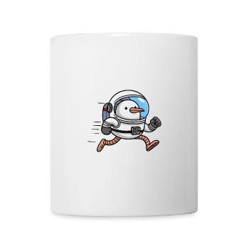 Bande dessinée Seagull Profession Astronaute en combinaison spatiale - Mug blanc - blanc - Devant